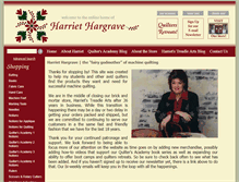 Tablet Screenshot of harriethargrave.com